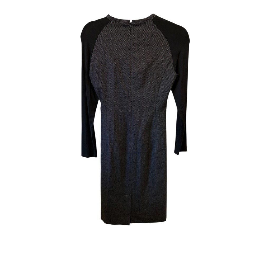 MaxMara Wool Silk Blend Ruched Hip Tweed Long Sleeve Career Dress - 2 - Picture 4 of 10